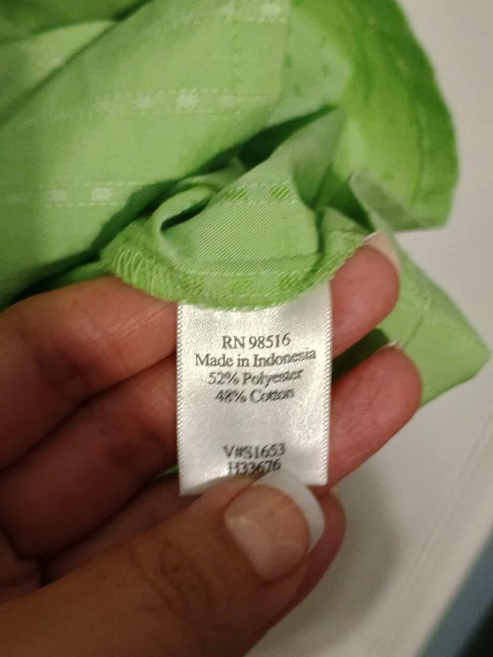 Coldwater Creek 1X Green Dobby Pintuck Button Front Blouse NWT - Picture 7 of 9